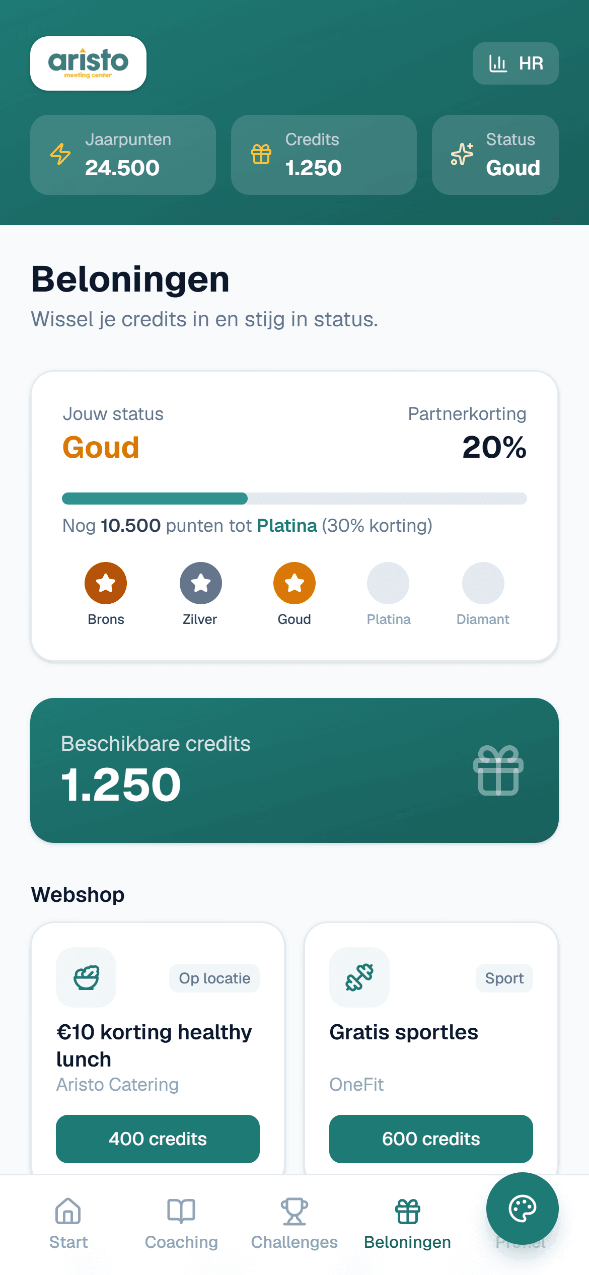 Aristo Vitaal, scherm 3