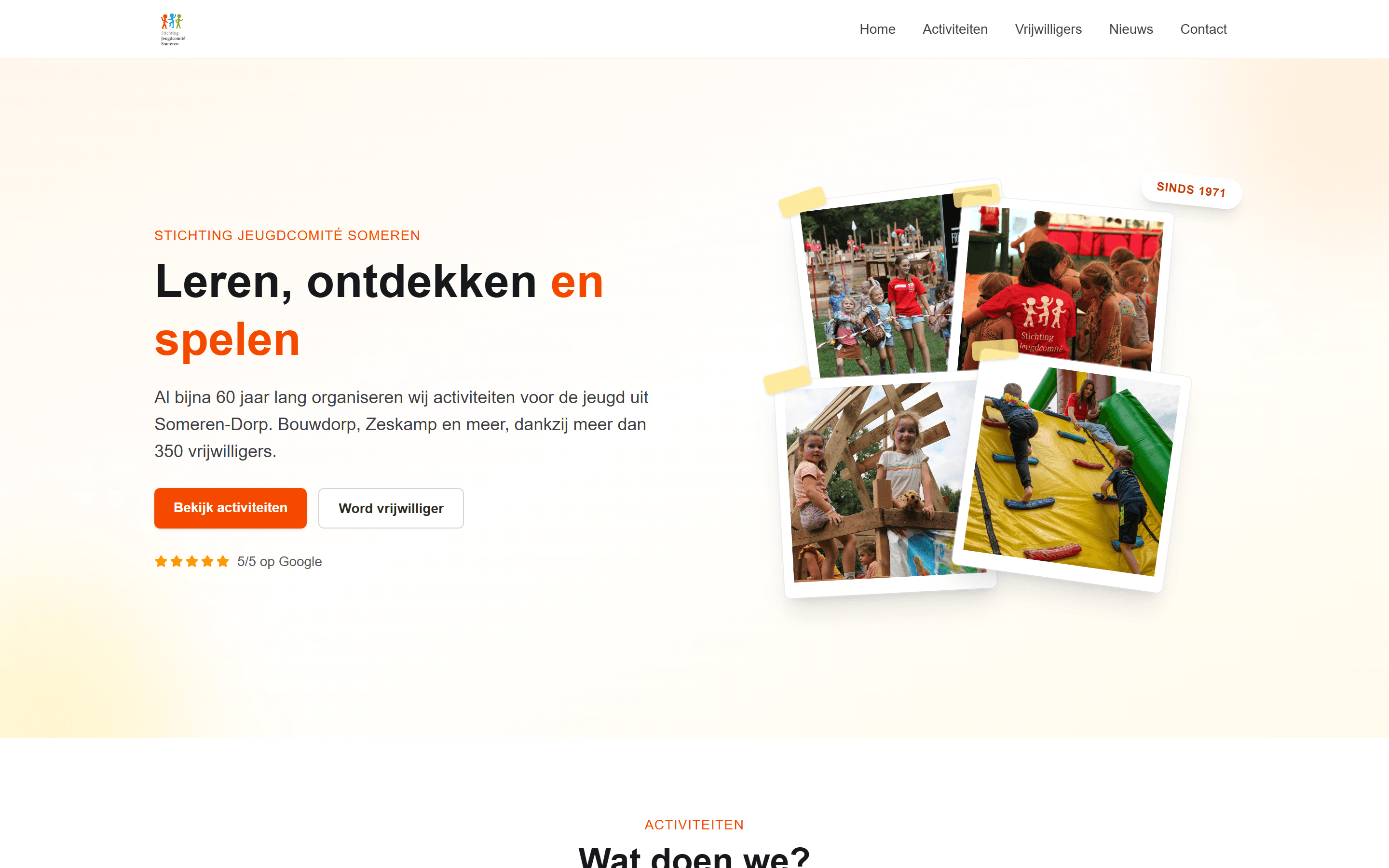 Website van Jeugdcomité Someren